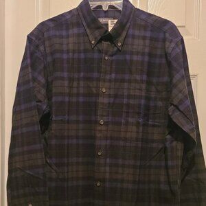 NEW! St. John's Bay Men's cozy plaid blue/black/green shirt Size Medium ($42.00)